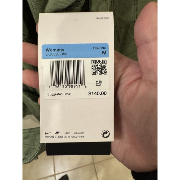 NWT Nike Yoga Therma-FIT Luxe Sz M Reversible Kimono Wrap Jacket Green Oversized - Picture 9 of 11